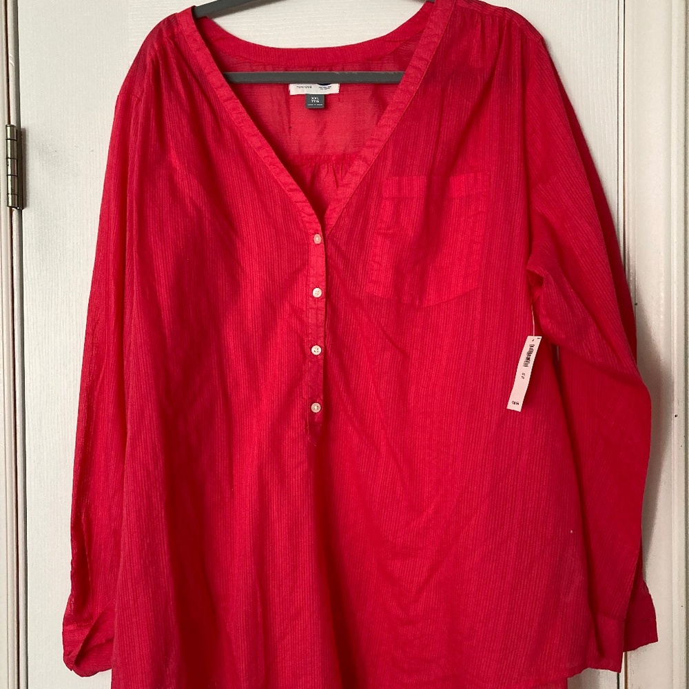 Old Navy Womens linen tunic top